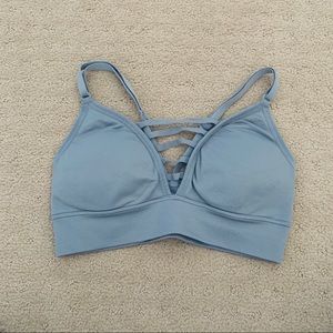 VSX strappy grey sports bra